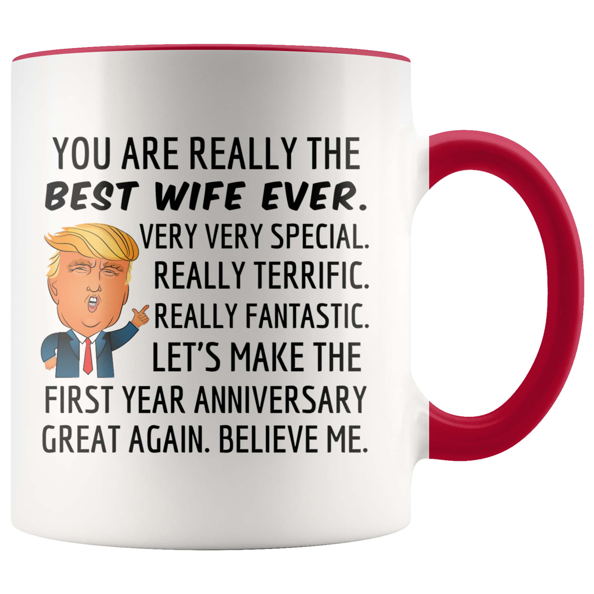 Trump Mug Wife for 1st Anniversary Gift
