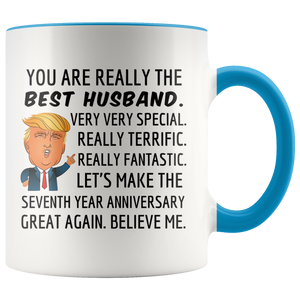 Trump Mug Husband for 7th Anniversary Gift