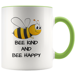 Load image into Gallery viewer, Bee Kind and Bee Happy Mug

