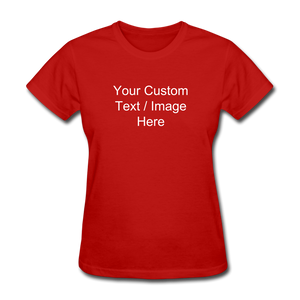 Women's Classic Personalized T-Shirt - red
