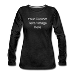 Load image into Gallery viewer, Women&#39;s Premium Long Sleeve T-Shirt - charcoal gray
