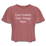 Load image into Gallery viewer, Women&#39;s Cropped Personalized T-Shirt - mauve
