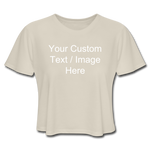 Load image into Gallery viewer, Women&#39;s Cropped Personalized T-Shirt - dust
