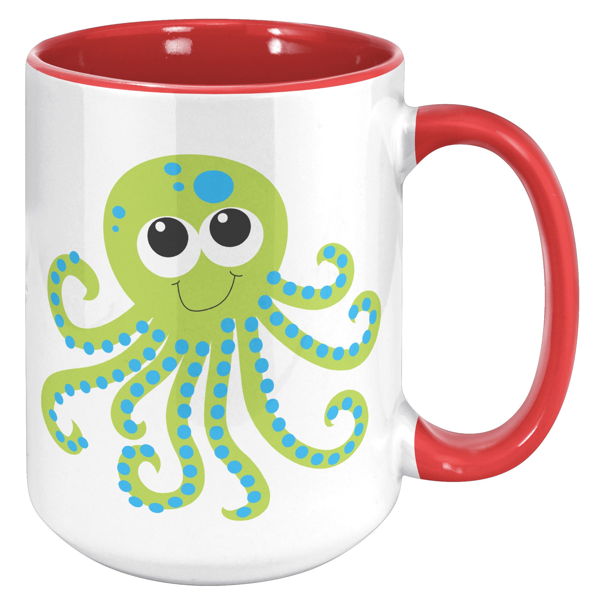 Green Octopus Mug