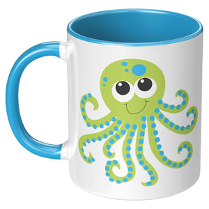 Green Octopus Mug