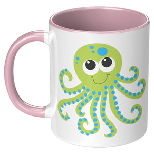 Green Octopus Mug