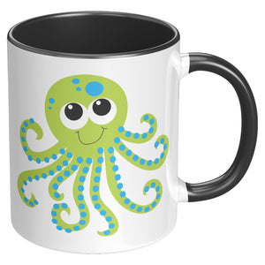 Green Octopus Mug