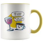 Load image into Gallery viewer, Wine and Coffee Funny Mug
