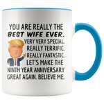 Load image into Gallery viewer, Trump Mug Wife for 9th Anniversary Gift
