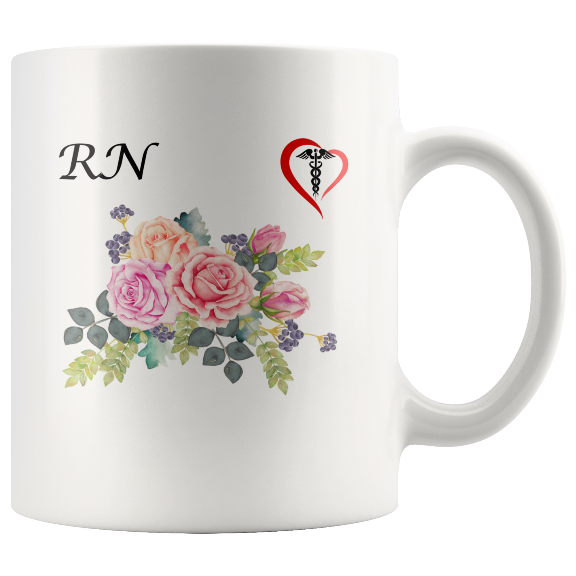 Floral RN Mug