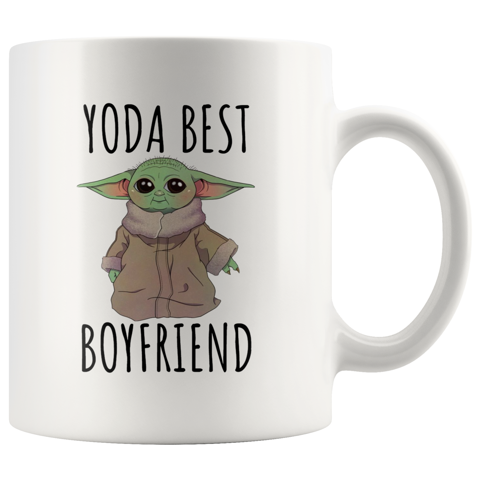 Baby Yoda Best Boyfriend Mug