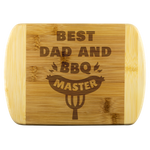 Load image into Gallery viewer, Best Dad and BBQ Master Wood Cutting Board
