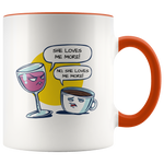 Load image into Gallery viewer, Wine and Coffee Funny Mug
