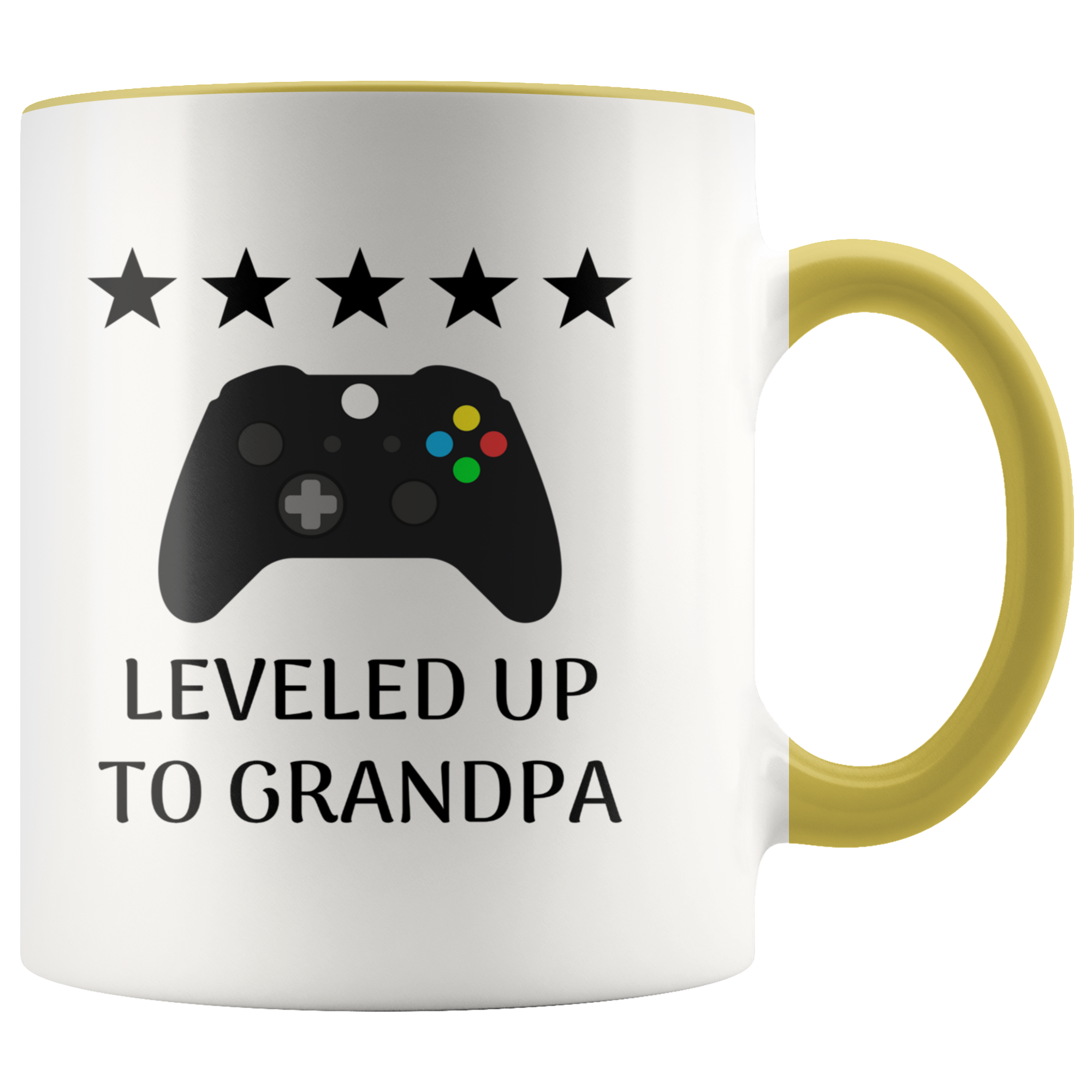 Leveled Up To Grandpa Mug