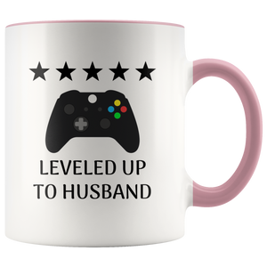 Leveled Up To Husband Mug