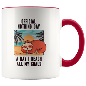 Official Nothing Day Sloth Mug