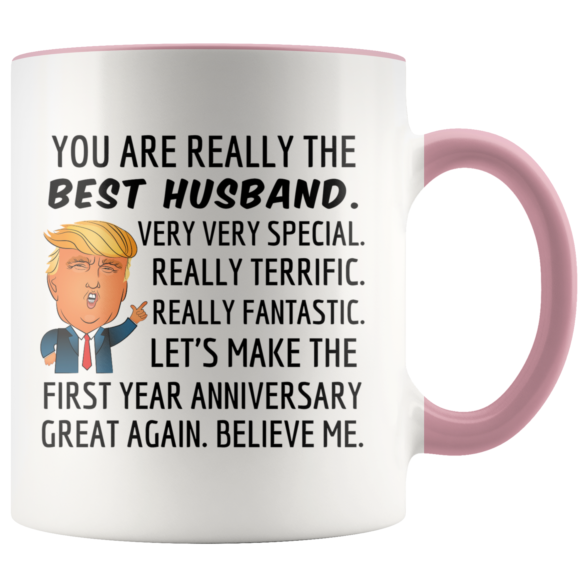 Trump Mug Husband for 1st Anniversary Gift