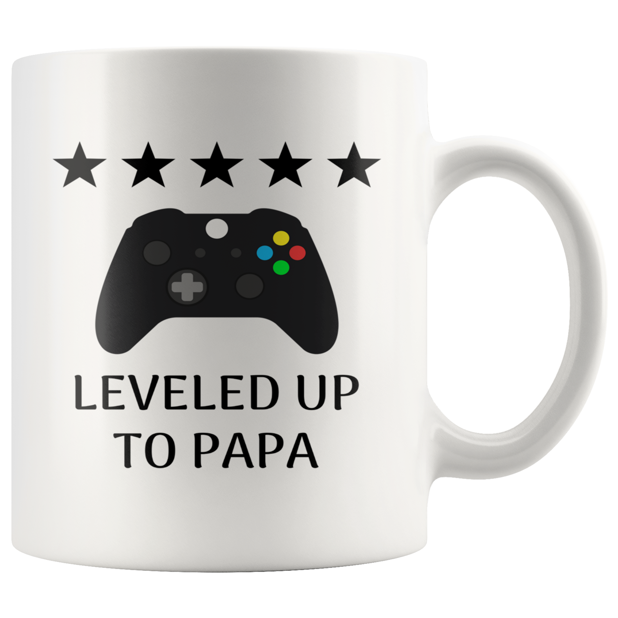Leveled Up To Papa Mug