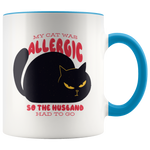 Load image into Gallery viewer, Cat Allergic To Husband Cat Mug
