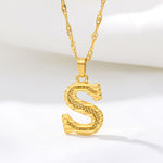 Load image into Gallery viewer, Gold Initial Letter Necklace
