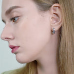 Load image into Gallery viewer, Black Spinel Stone Stud Earring
