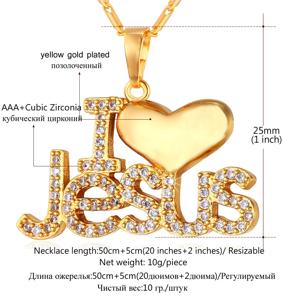 I Love Jesus Necklace