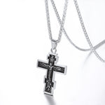 Load image into Gallery viewer, Christian Orthodox Crucifix Jesus Necklace
