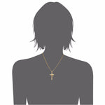 Load image into Gallery viewer, Cubic Zirconia Jesus Cross Necklace
