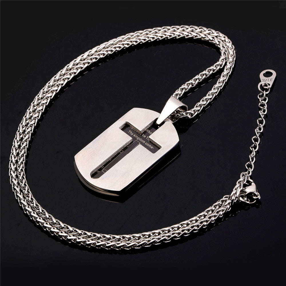 Cross Necklaces with Lords Prayer