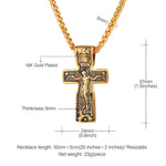 Load image into Gallery viewer, Vintage Crucifix Jesus Cross Necklace
