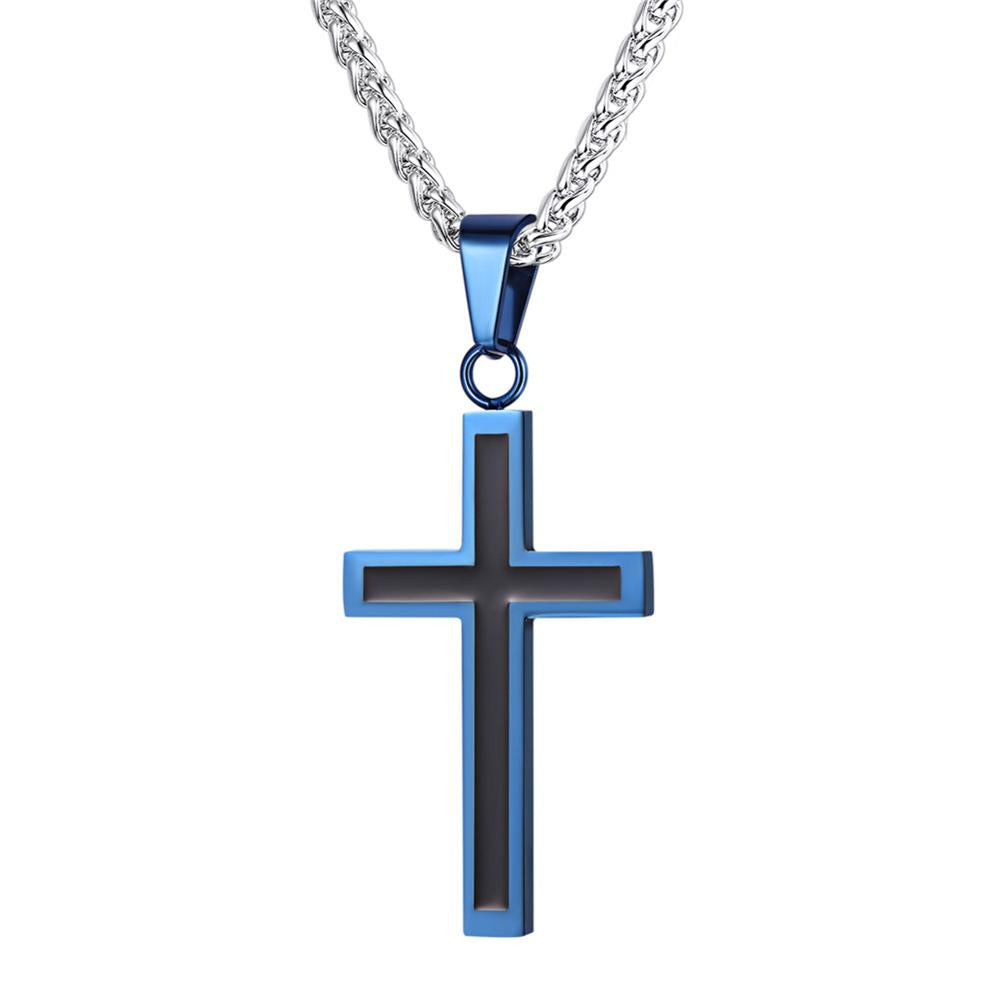 Enamel Cross Necklace