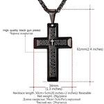 Load image into Gallery viewer, Cross Necklaces with Lords Prayer
