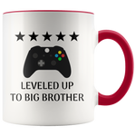 Load image into Gallery viewer, Leveled Up To Big Brother Mug
