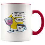 Load image into Gallery viewer, Wine and Coffee Funny Mug
