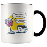 Load image into Gallery viewer, Wine and Coffee Funny Mug
