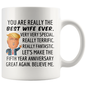Trump Mug Wife for 5th Anniversary Gift