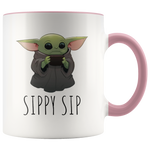 Load image into Gallery viewer, Baby Yoda Sippy Sip Mug

