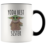 Load image into Gallery viewer, Yoda Best Sister Mug
