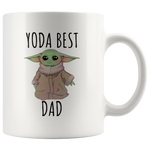 Load image into Gallery viewer, Yoda Best Dad Mug

