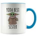 Load image into Gallery viewer, Yoda Best Sister Mug
