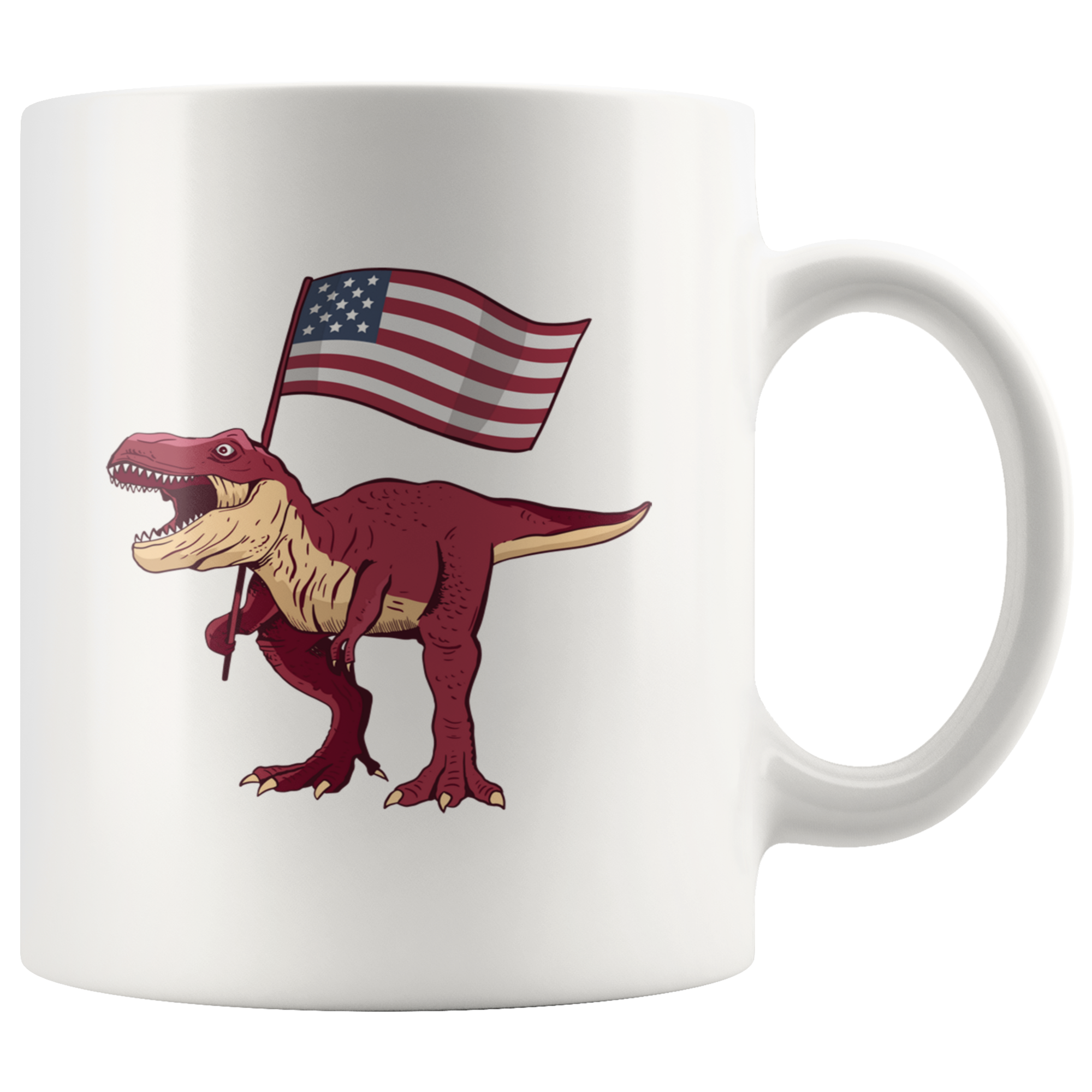 T Rex Flag Mug