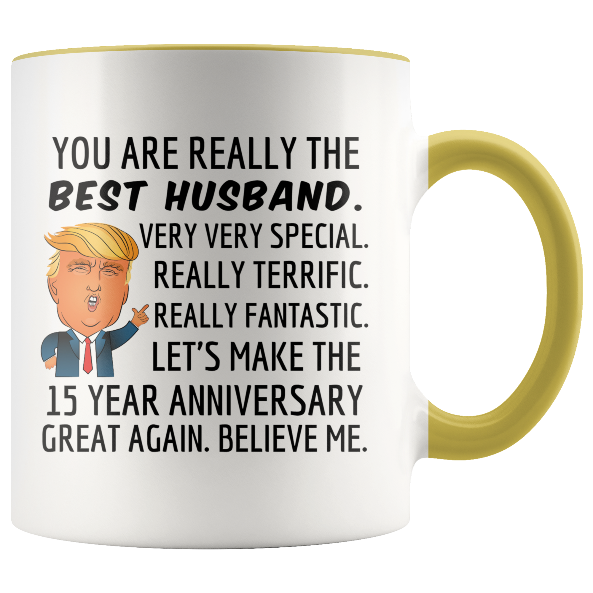 Trump Mug Husband for 15th Anniversary Gift