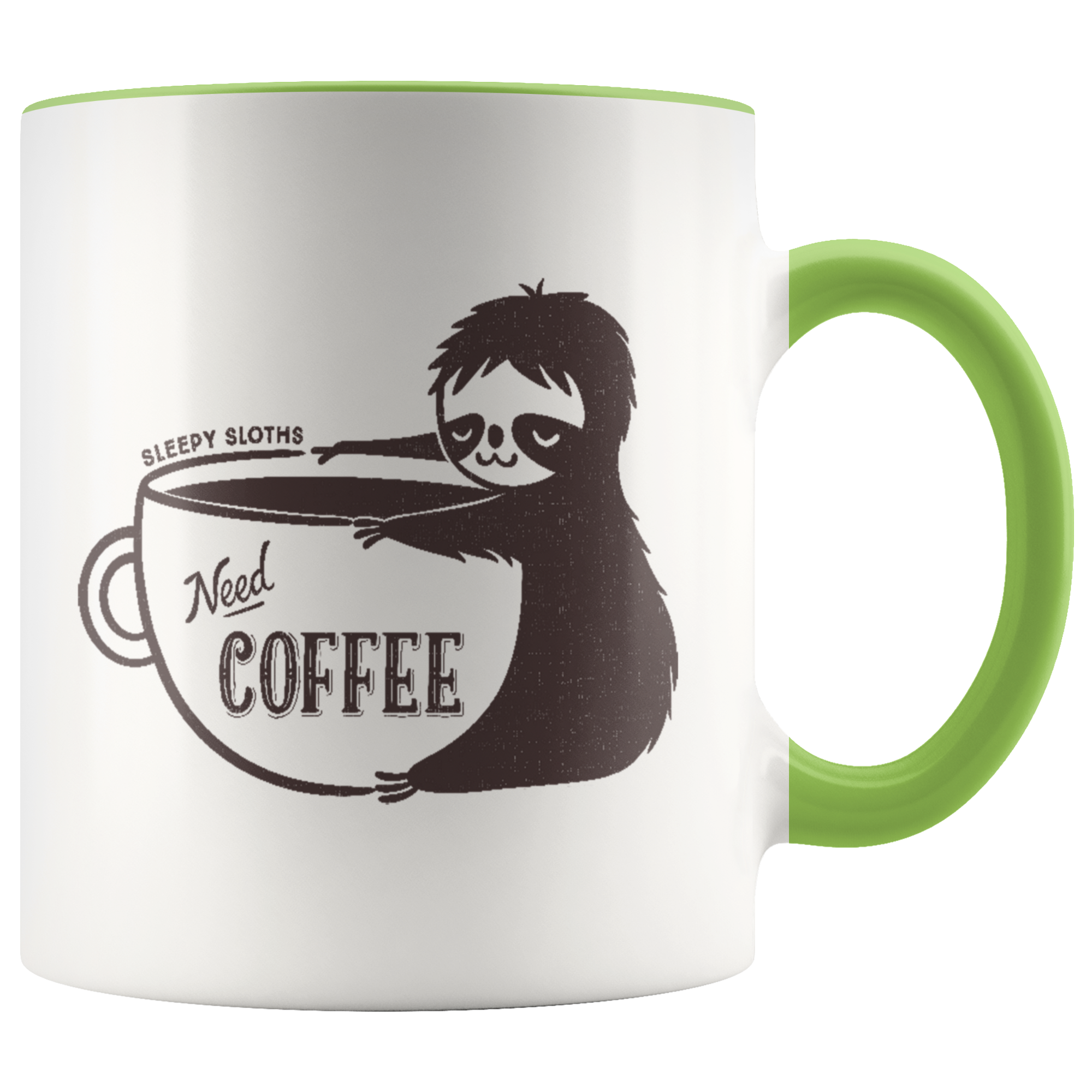 Sleepy Sloth Need Coffee Mug