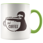 Load image into Gallery viewer, Sleepy Sloth Need Coffee Mug

