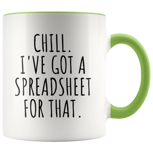 Chill Spreadsheet Mug