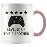 Load image into Gallery viewer, Leveled Up To Big Brother Mug
