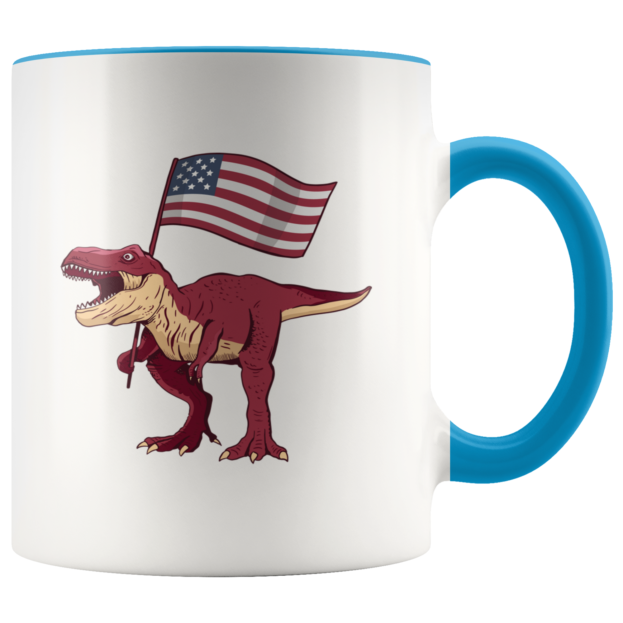 T Rex Flag Mug