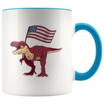 Load image into Gallery viewer, T Rex Flag Mug
