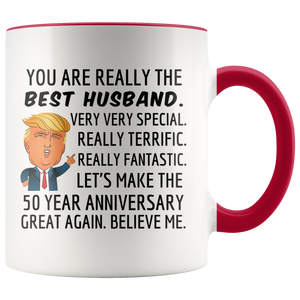 Trump Mug Husband for 50th Anniversary Gift