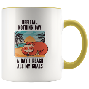 Official Nothing Day Sloth Mug